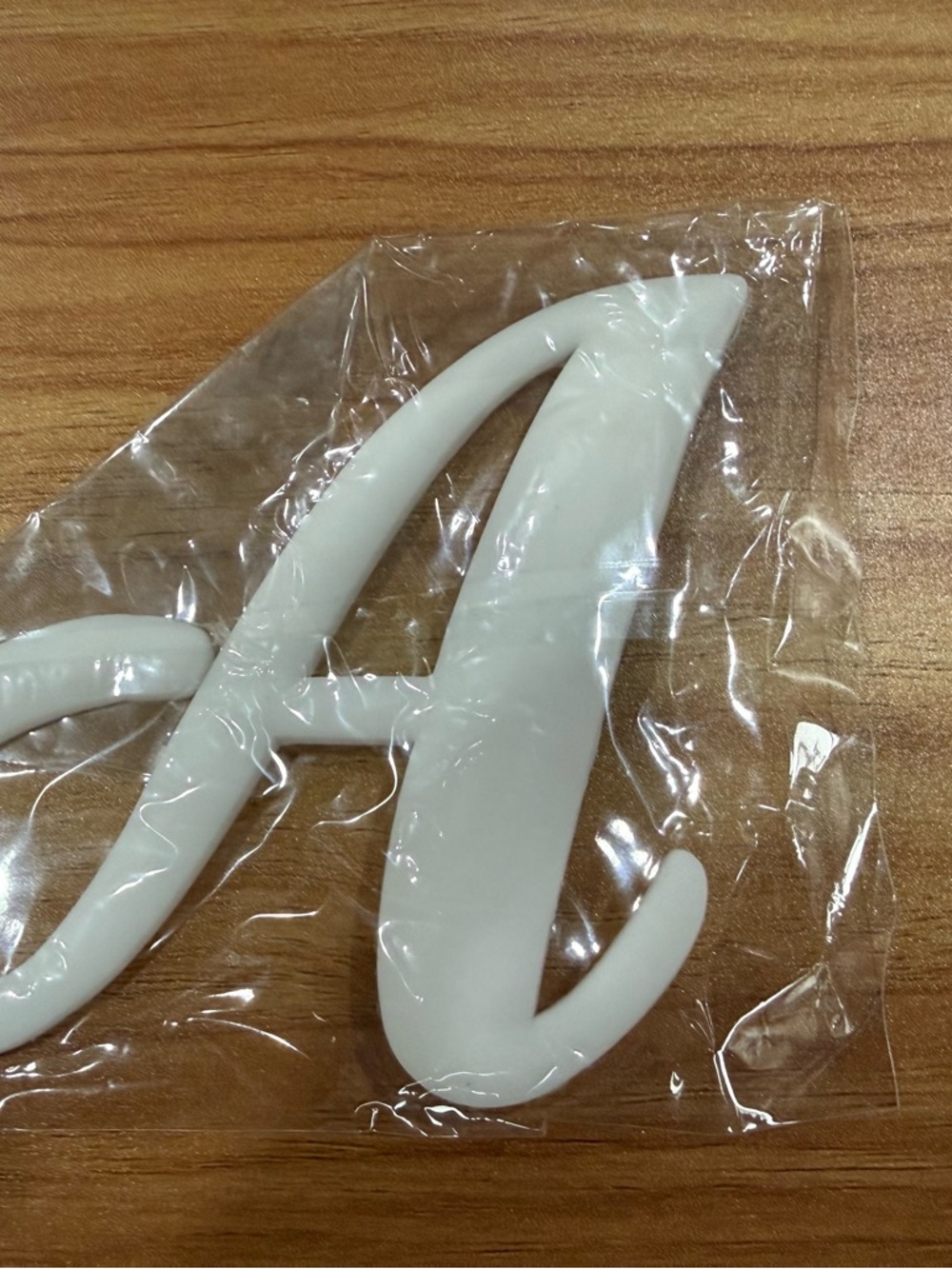 White Decorative Letter A Accent Bogg Bag Accessory NEW
